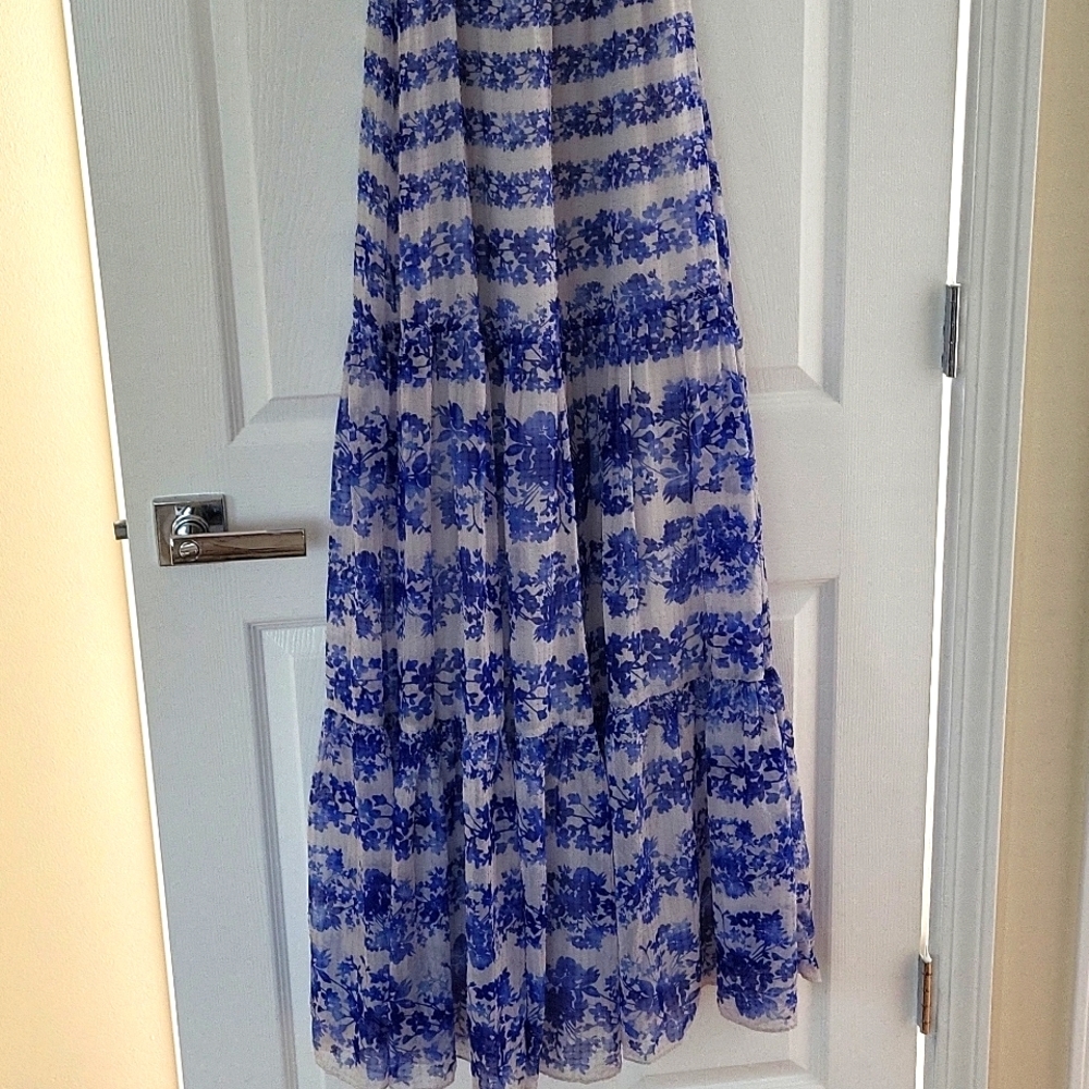 Eliza J spectacular floral maxi off shoulder summer dress - Picture 3 of 6